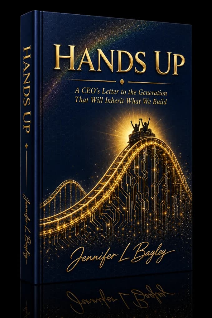 Hands Up by Jennifer L Bagley, hardcover book